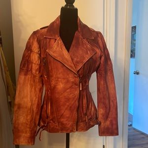 Genuine Leather Stetson Moto Jacket